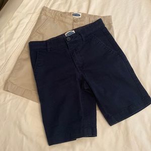 Bundle (2) old navy chino shorts size 8